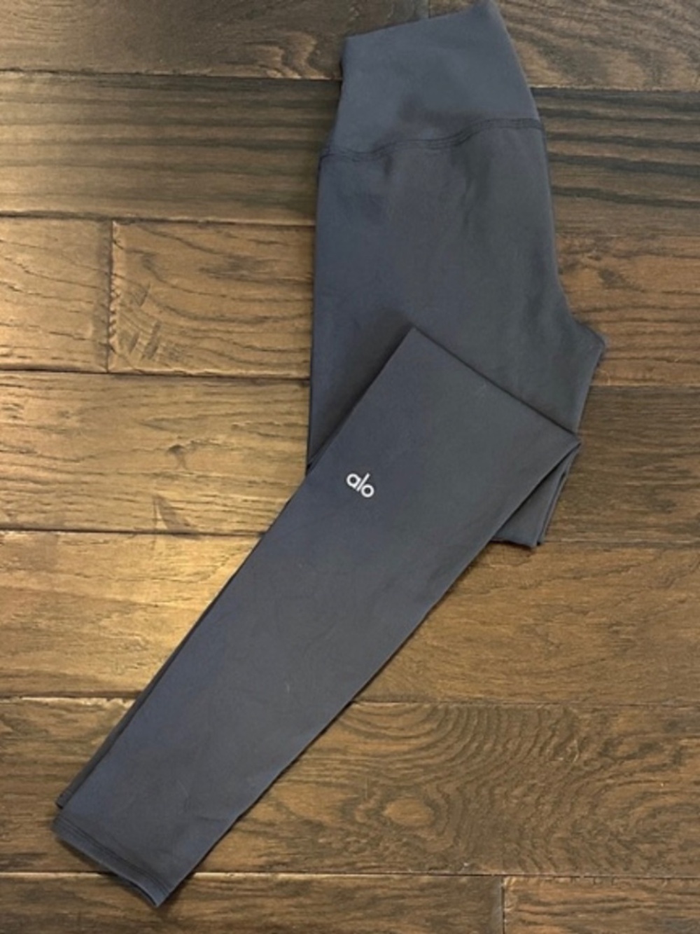 Alo Airbrush Leggings Small Anthracite High Waist Sculpting Yoga Pilates - Picture 5 of 8